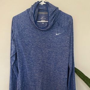 Nike Heathered Blue Dry Fit Pullover